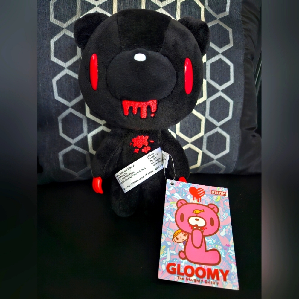 BNWT 7 inch Black Gloomy Bear Plush